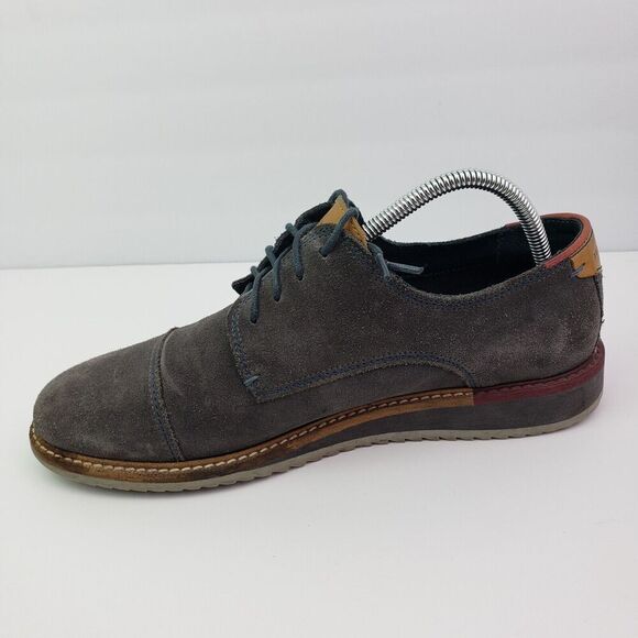 Ted Baker London Gliyne Mens Size 9 Gray Suede Formal Dress Oxford Shoes main image 8